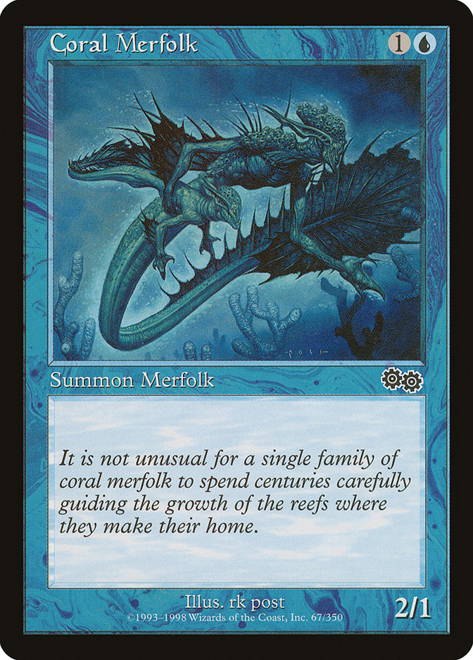 Coral Merfolk [Urza's Saga] | Gamers Paradise