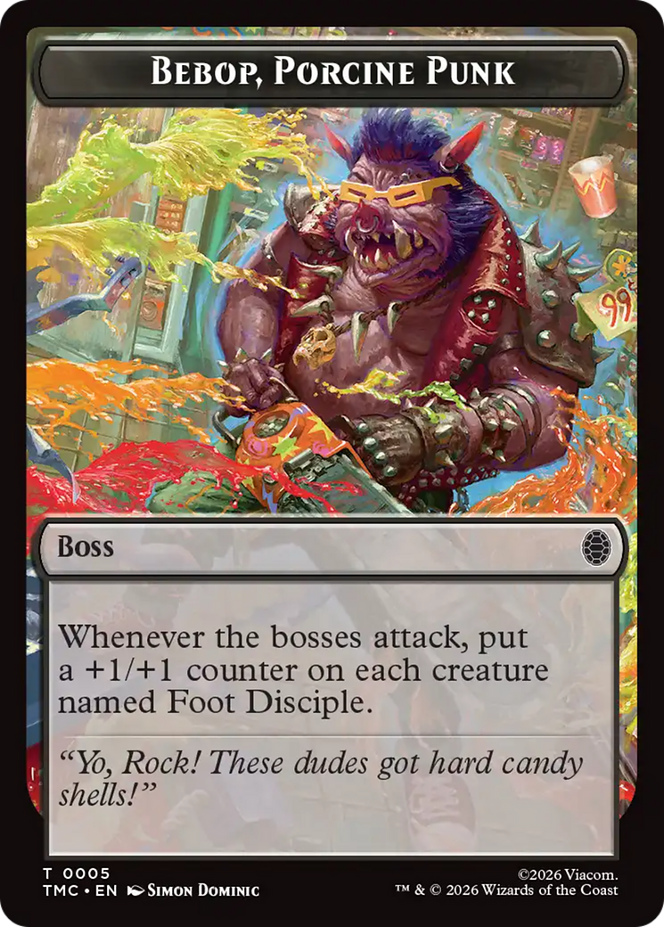 Bebop, Porcine Punk [Teenage Mutant Ninja Turtles Commander Tokens] | Gamers Paradise