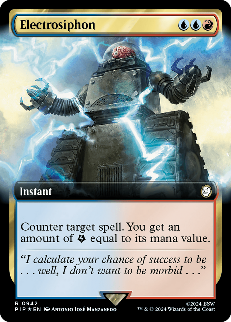 Electrosiphon (Extended Art) (Surge Foil) [Fallout] | Gamers Paradise