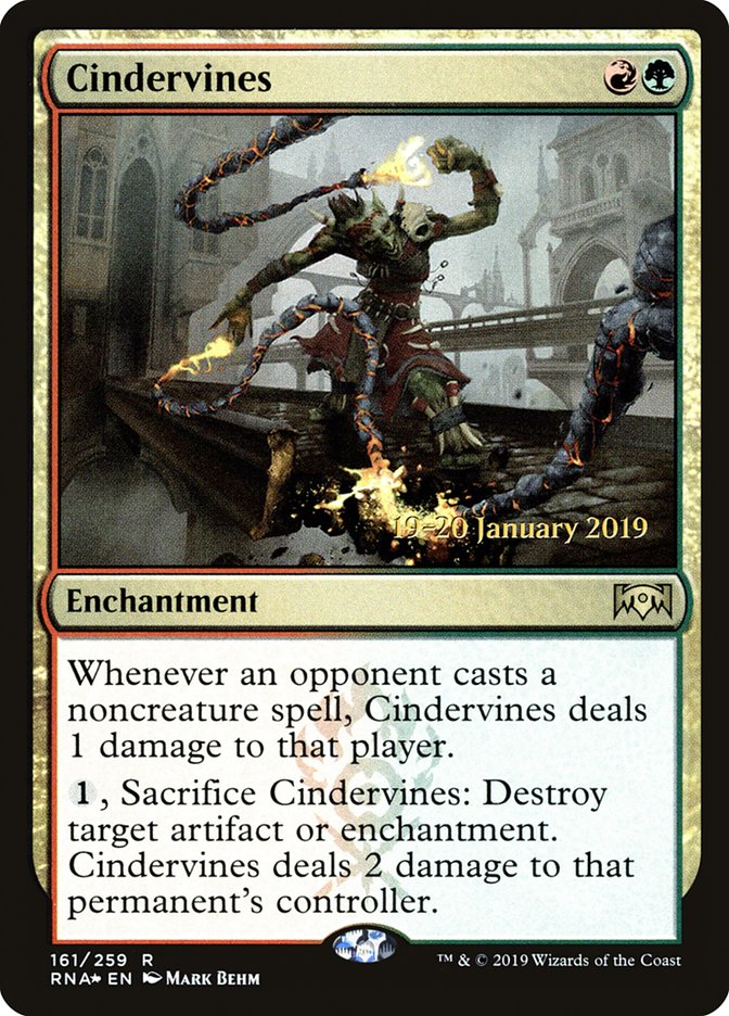 Cindervines [Ravnica Allegiance Prerelease Promos] | Gamers Paradise