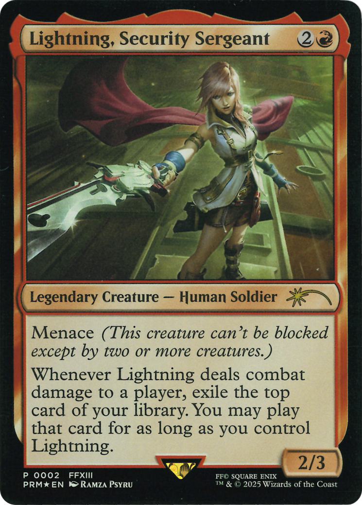 Lightning, Security Sergeant (Costco Bundle) [FINAL FANTASY Promos] | Gamers Paradise