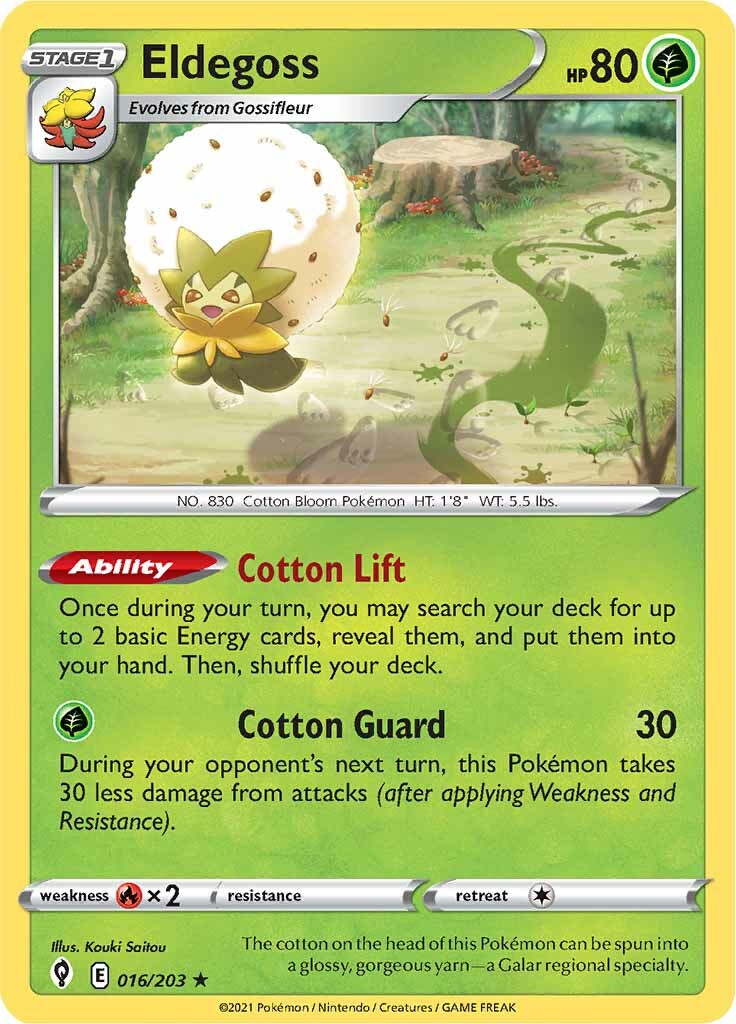 Eldegoss (016/203) (Theme Deck Exclusive) [Sword & Shield: Evolving Skies] | Gamers Paradise