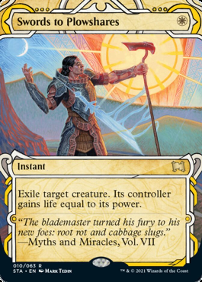 Swords to Plowshares (Foil Etched) [Strixhaven: Mystical Archive] | Gamers Paradise