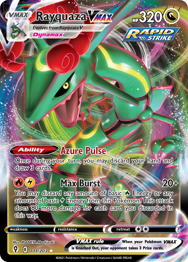 Rayquaza VMAX (111/203) (Jumbo Card) [Sword & Shield: Evolving Skies] | Gamers Paradise