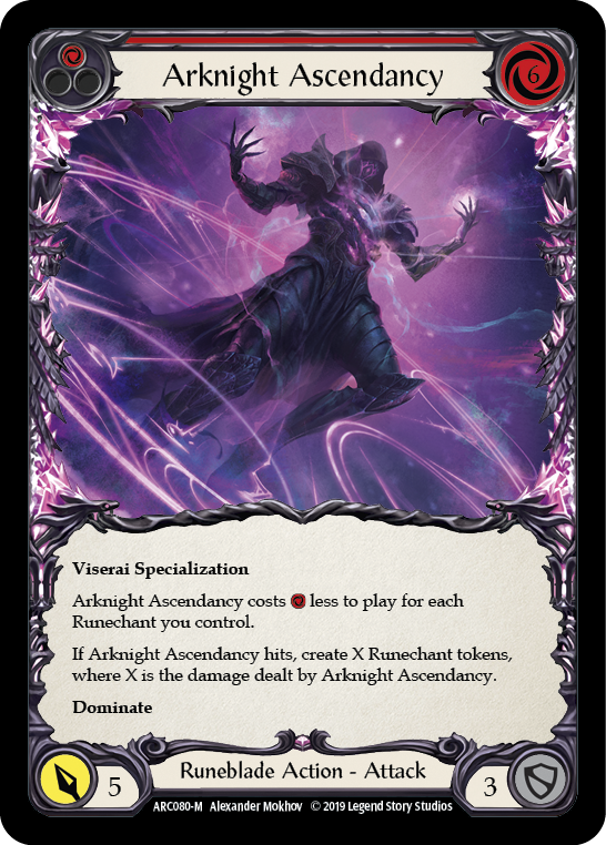 Arknight Ascendancy [ARC080-M] (Arcane Rising)  1st Edition Rainbow Foil | Gamers Paradise
