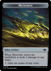 Meteorite // Plot Double-Sided Token [Outlaws of Thunder Junction Tokens] | Gamers Paradise