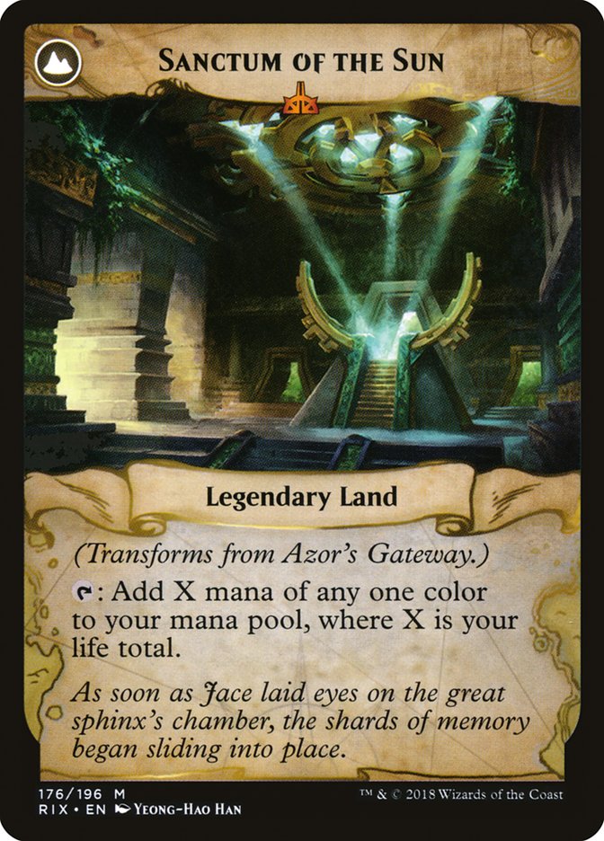 Azor's Gateway // Sanctum of the Sun [Rivals of Ixalan] | Gamers Paradise