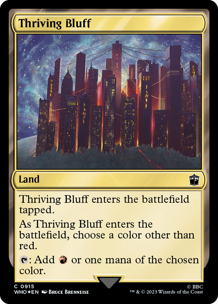 Thriving Bluff (Surge Foil) [Doctor Who] | Gamers Paradise