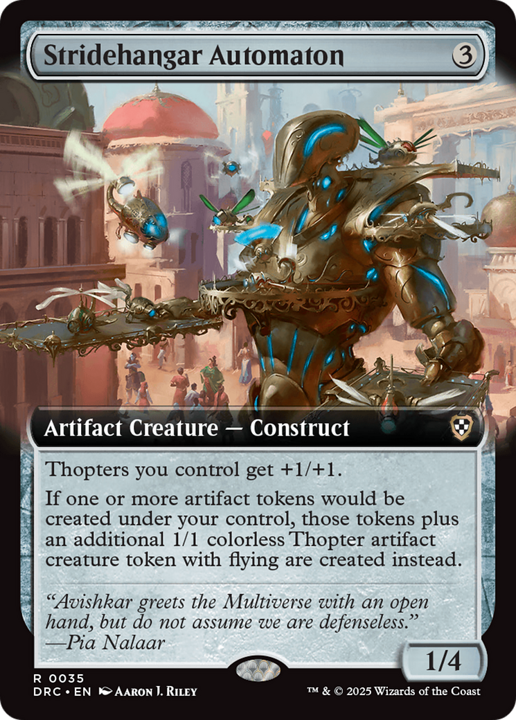 Stridehangar Automaton (Extended Art) [Aetherdrift Commander] | Gamers Paradise