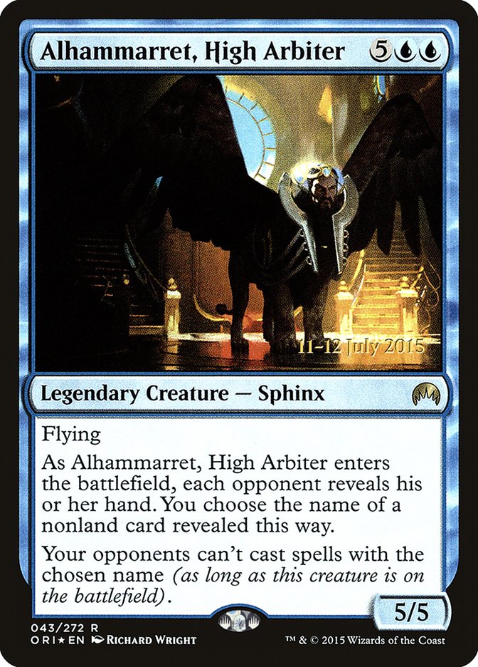 Alhammarret, High Arbiter [Magic Origins Prerelease Promos] | Gamers Paradise