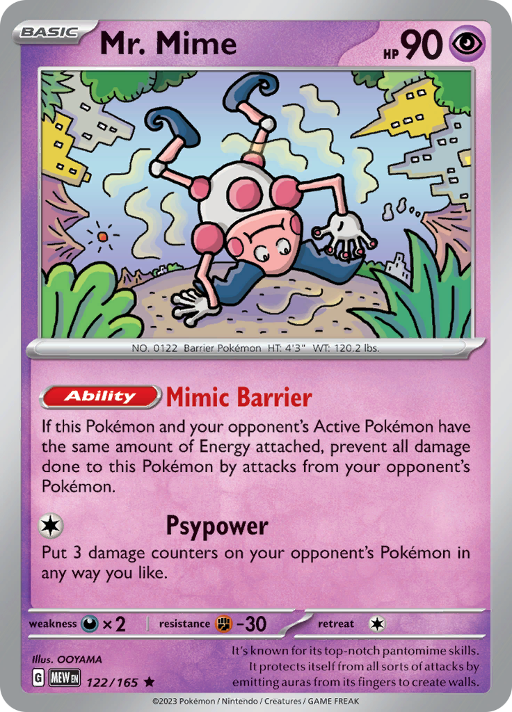 Mr. Mime (122/165) [Scarlet & Violet: 151] | Gamers Paradise