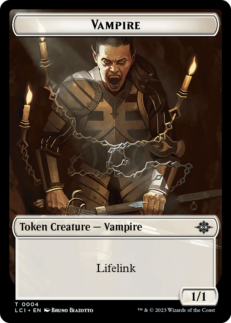 Vampire // Vampire Demon Double-Sided Token [The Lost Caverns of Ixalan Tokens] | Gamers Paradise