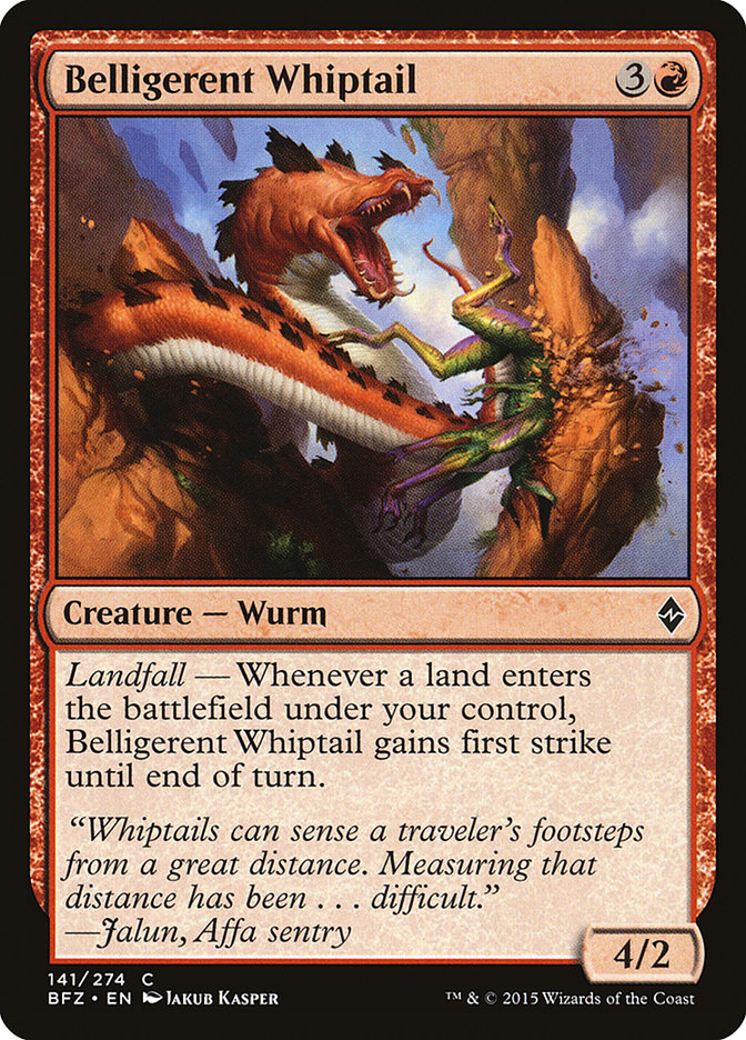 Belligerent Whiptail [Battle for Zendikar] | Gamers Paradise