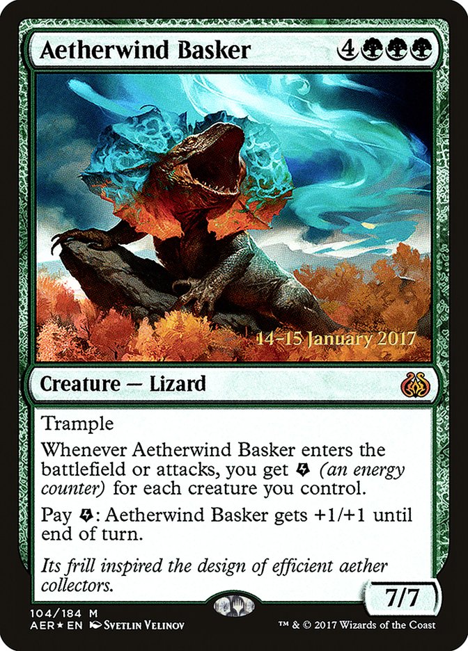 Aetherwind Basker [Aether Revolt Prerelease Promos] | Gamers Paradise