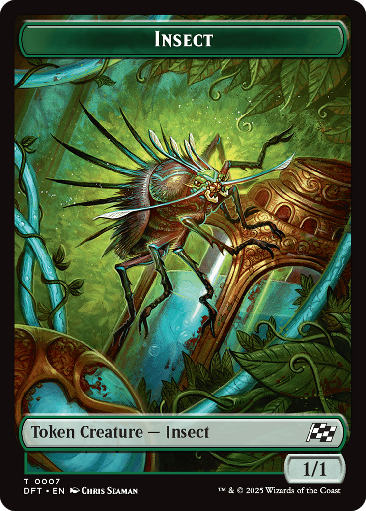 Insect // Elephant Double-Sided Token [Aetherdrift Tokens] | Gamers Paradise