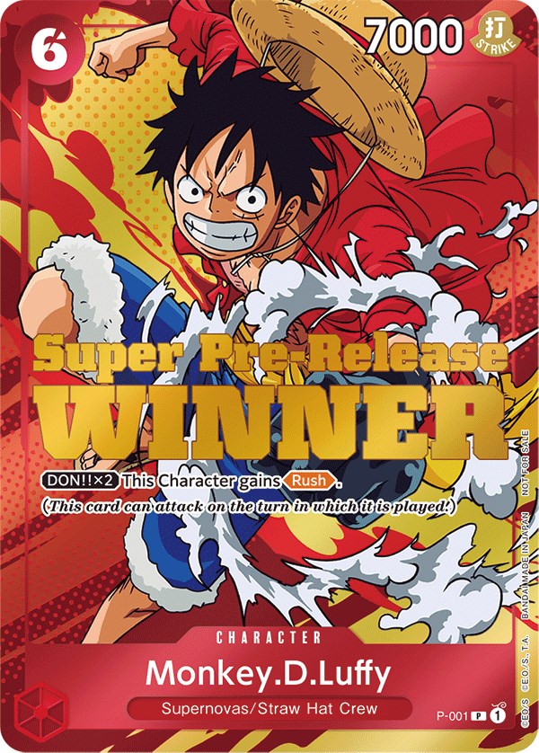 Monkey.D.Luffy (Super Pre-Release) [Winner] [One Piece Promotion Cards] | Gamers Paradise