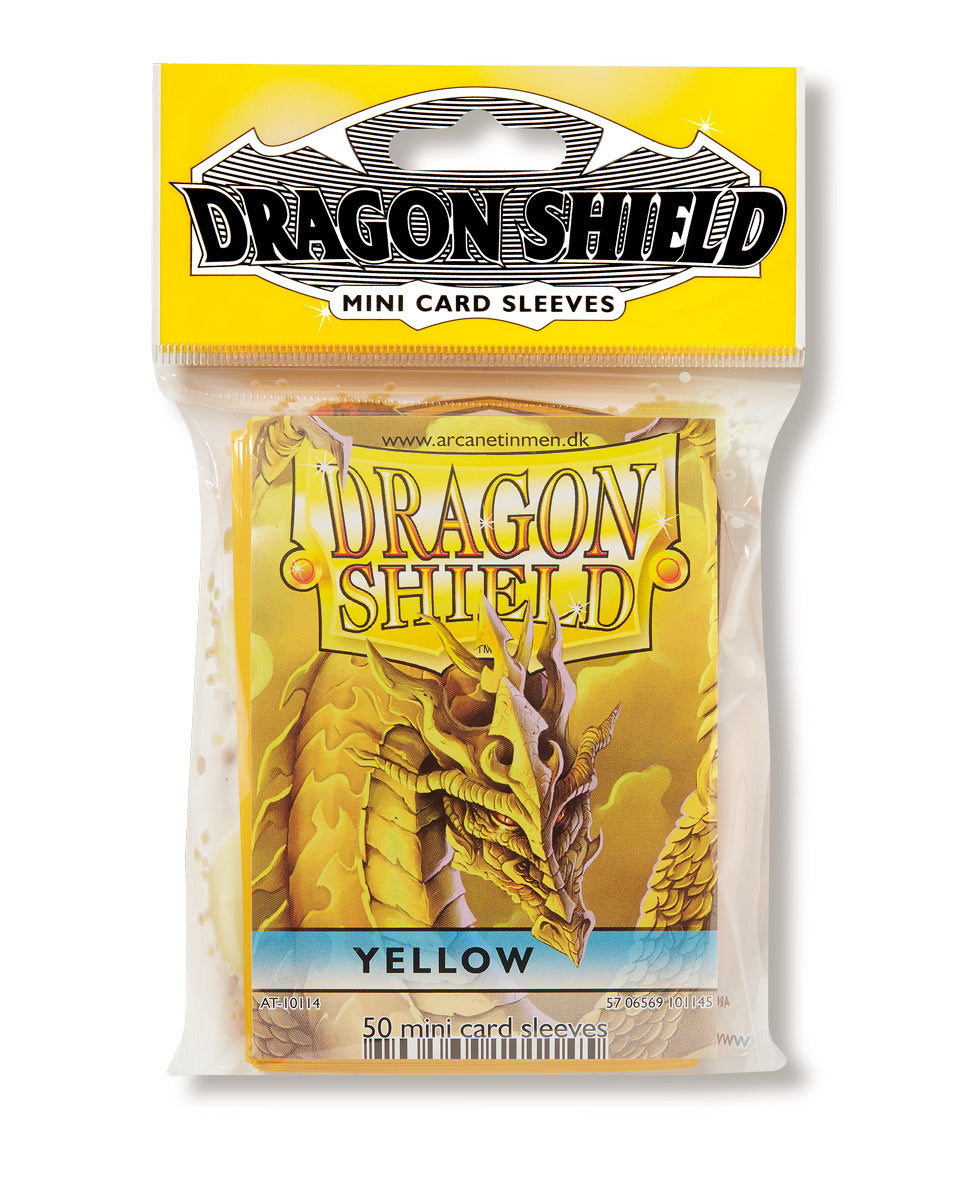 Dragon Shield: Japanese Size 50ct Sleeves - Yellow (Classic) | Gamers Paradise