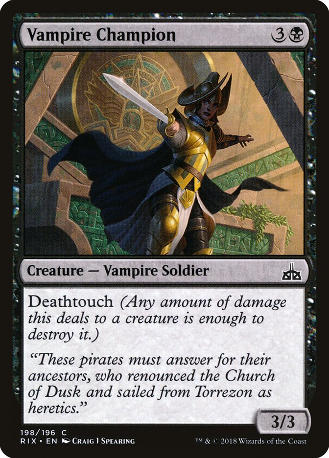Vampire Champion [Rivals of Ixalan] | Gamers Paradise