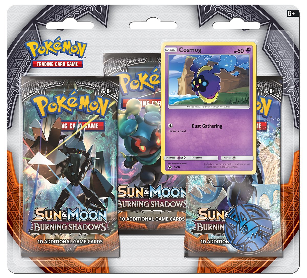 Sun & Moon: Burning Shadows - 3-Pack Blister (Cosmog) | Gamers Paradise