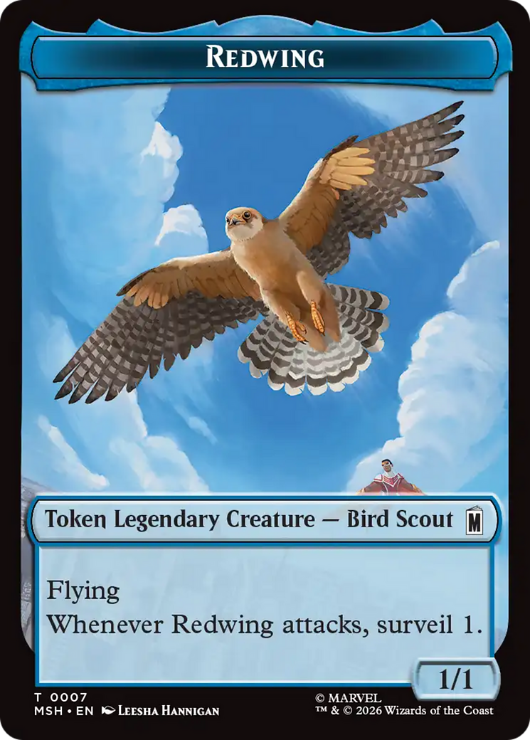 Redwing // Zabu Double-Sided Token [Marvel Super Heroes Tokens] | Gamers Paradise