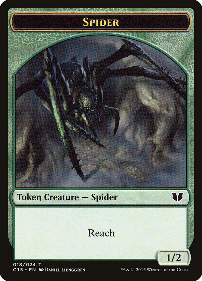 Spider Token [Commander 2015 Tokens] | Gamers Paradise