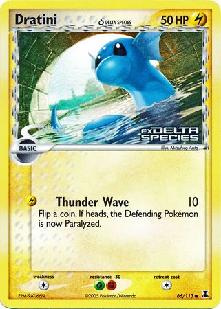 Dratini (66/113) (Delta Species) (Stamped) [EX: Delta Species] | Gamers Paradise