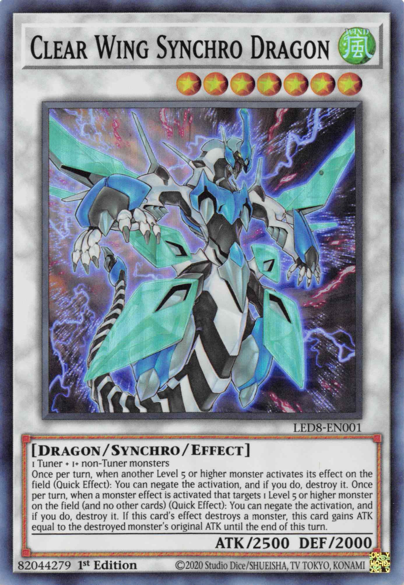 Clear Wing Synchro Dragon [LED8-EN001] Super Rare | Gamers Paradise