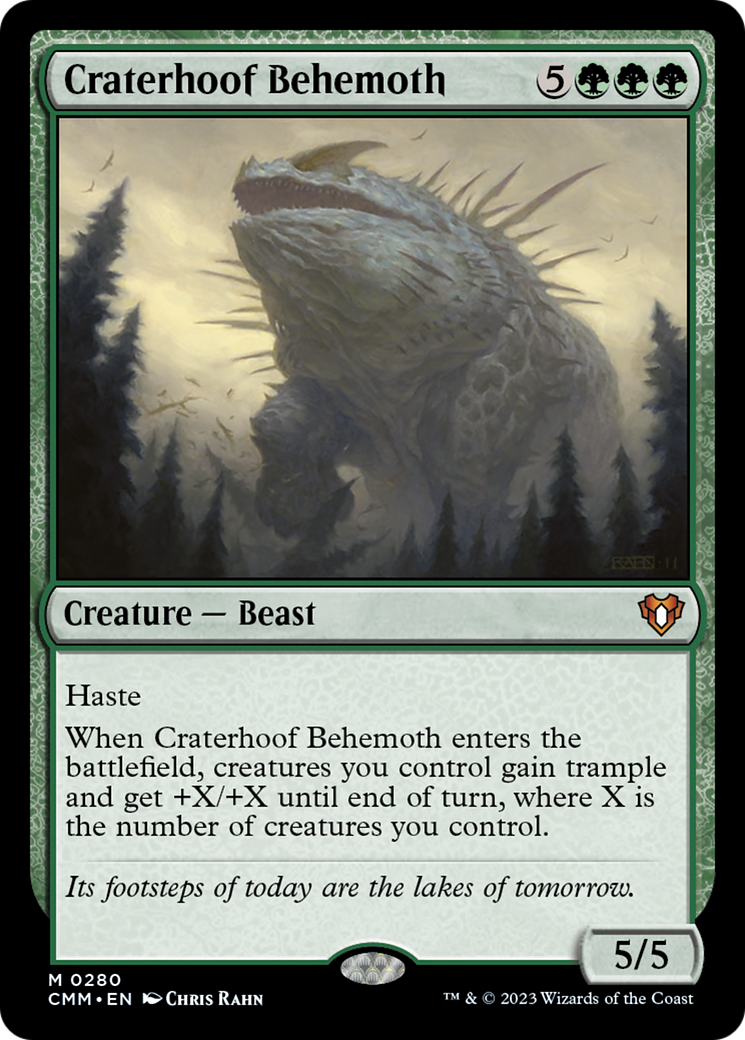 Craterhoof Behemoth [Commander Masters] | Gamers Paradise