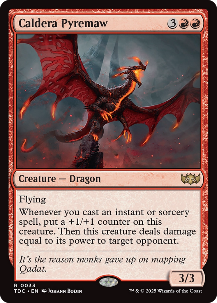 Caldera Pyremaw [Tarkir: Dragonstorm Commander] | Gamers Paradise