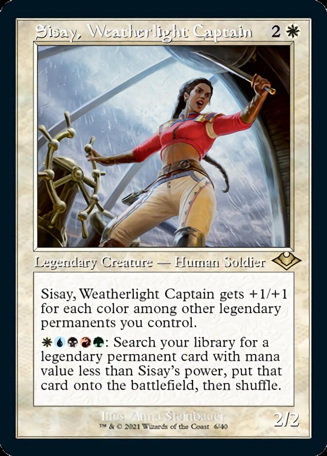 Sisay, Weatherlight Captain (Retro Foil Etched) [Modern Horizons] | Gamers Paradise