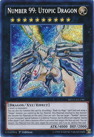 Number 99: Utopic Dragon [MP15-EN190] Secret Rare | Gamers Paradise