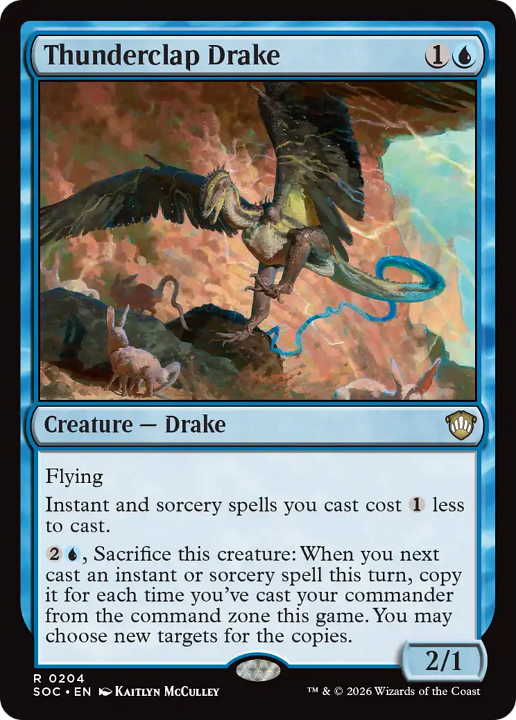 Thunderclap Drake [Secrets of Strixhaven Commander] | Gamers Paradise