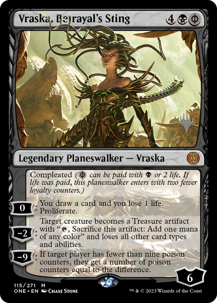 Vraska, Betrayal's Sting (Promo Pack) [Phyrexia: All Will Be One Promos] | Gamers Paradise