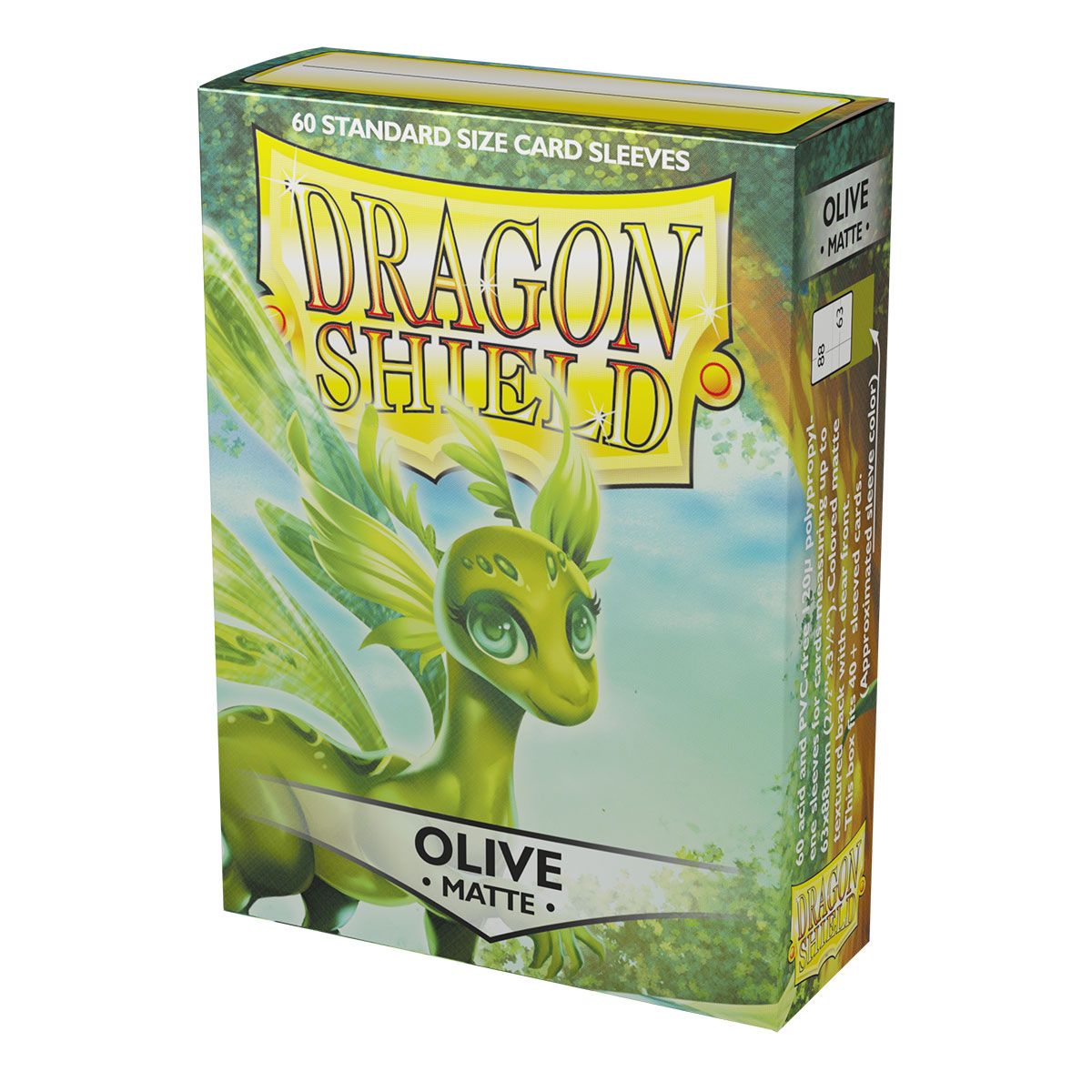 Dragon Shield: Standard 60ct Sleeves - Olive (Matte) | Gamers Paradise