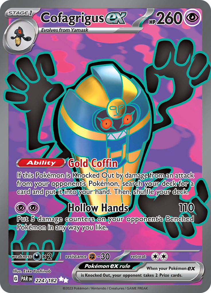 Cofagrigus ex (224/182) [Scarlet & Violet: Paradox Rift] | Gamers Paradise