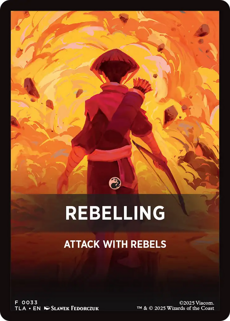 Rebelling Theme Card [Avatar: The Last Airbender Tokens] | Gamers Paradise