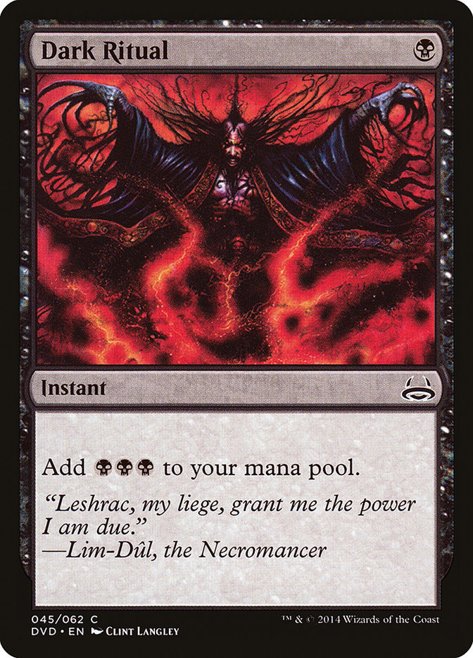 Dark Ritual (Divine vs. Demonic) [Duel Decks Anthology] | Gamers Paradise