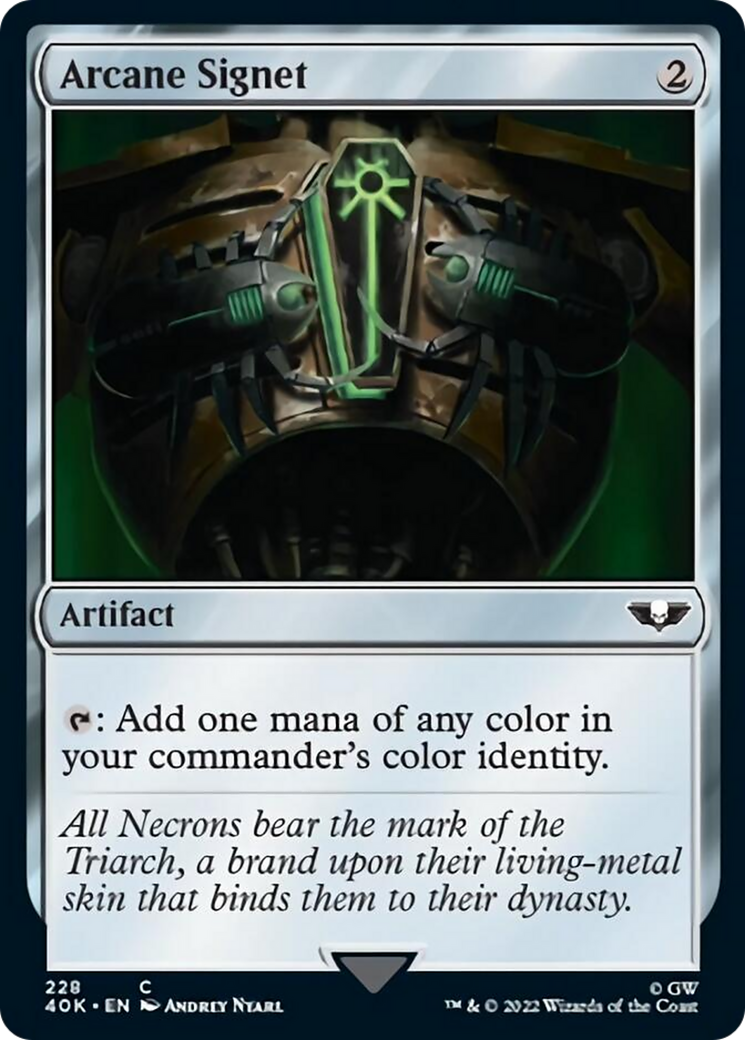 Arcane Signet (228) (Surge Foil) [Warhammer 40,000] | Gamers Paradise
