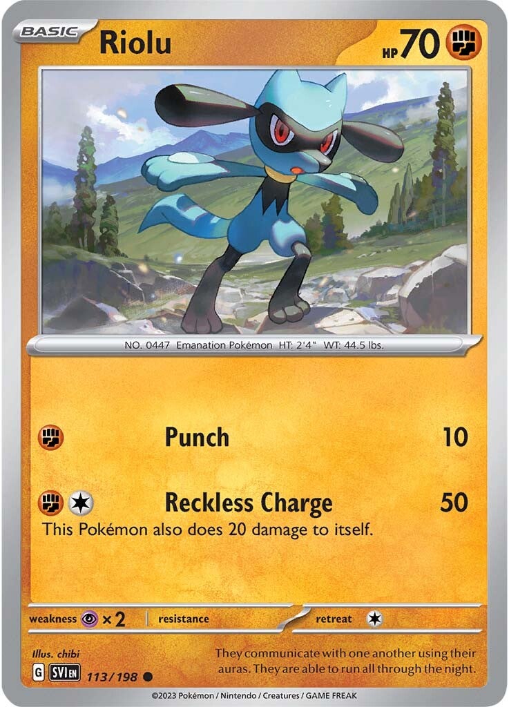 Riolu (113/198) [Scarlet & Violet: Base Set] | Gamers Paradise