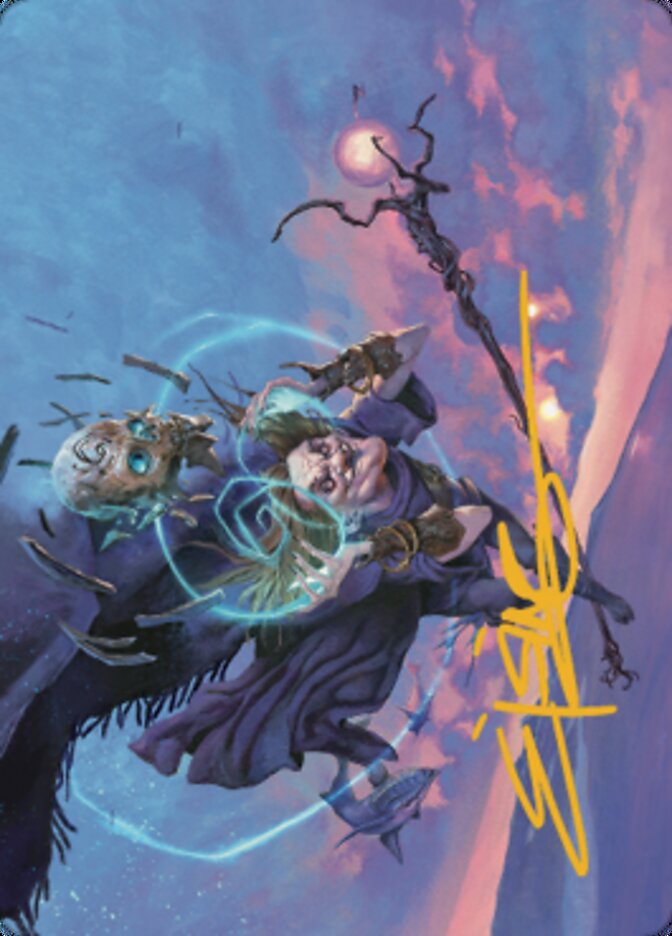 Zur, Eternal Schemer Art Card 1 (Gold-Stamped Signature) [Dominaria United Art Series] | Gamers Paradise
