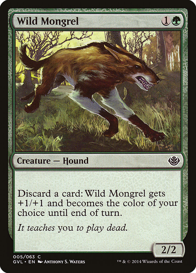 Wild Mongrel (Garruk vs. Liliana) [Duel Decks Anthology] | Gamers Paradise