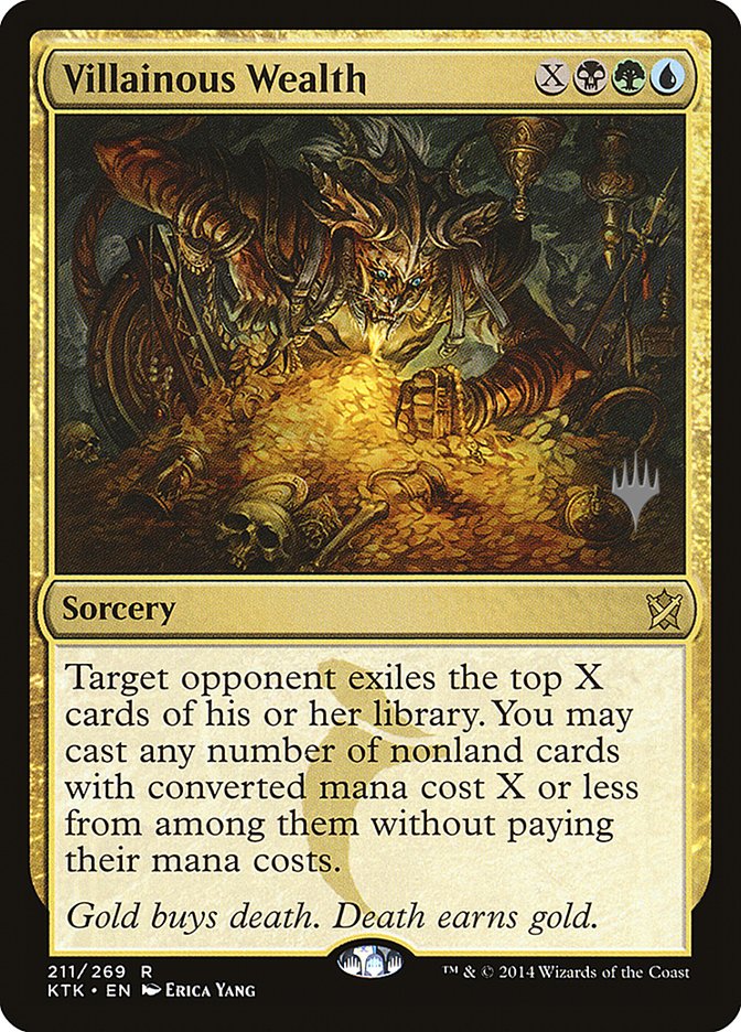 Villainous Wealth (Promo Pack) [Khans of Tarkir Promos] | Gamers Paradise