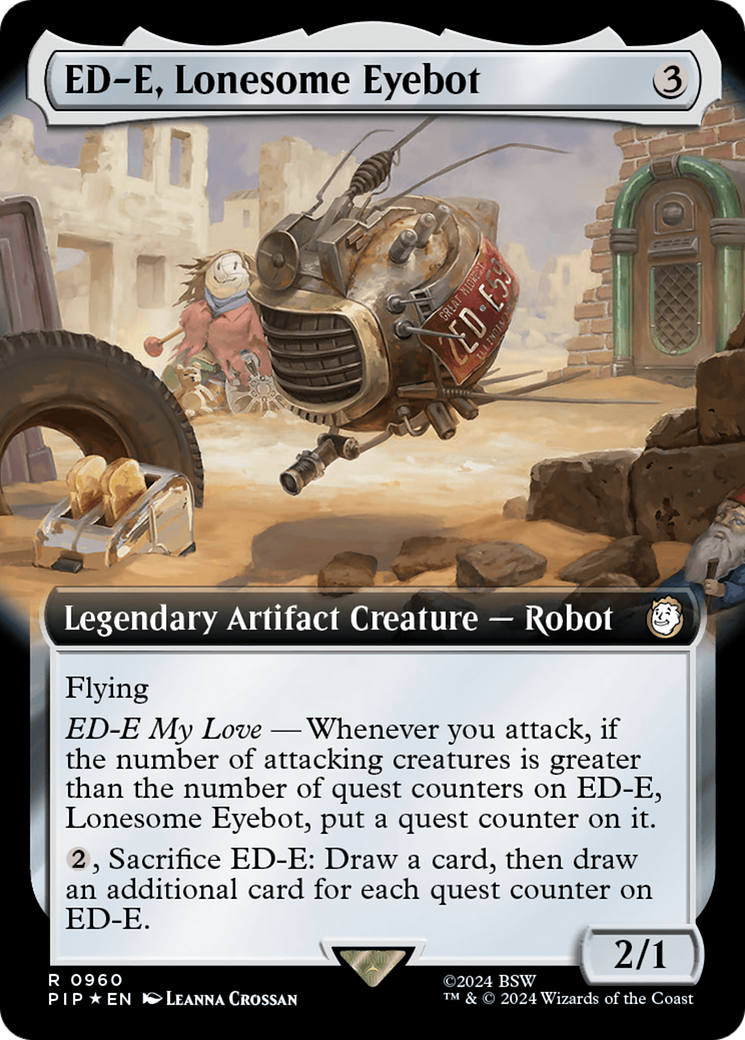 ED-E, Lonesome Eyebot (Extended Art) (Surge Foil) [Fallout] | Gamers Paradise