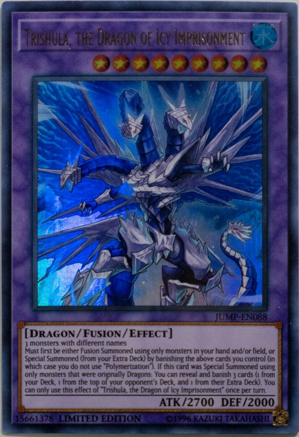 Trishula, the Dragon of Icy Imprisonment [JUMP-EN088] Ultra Rare | Gamers Paradise