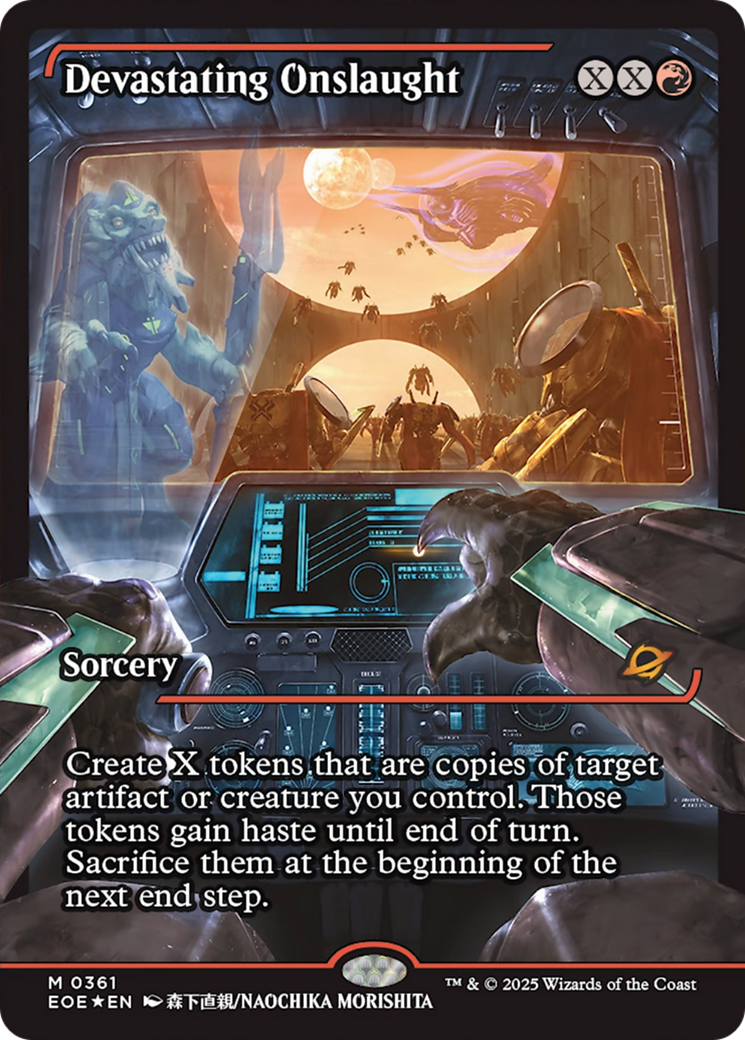Devastating Onslaught (0361) (Showcase) [Edge of Eternities] | Gamers Paradise