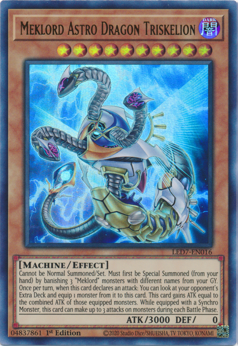 Meklord Astro Dragon Triskelion [LED7-EN016] Ultra Rare | Gamers Paradise