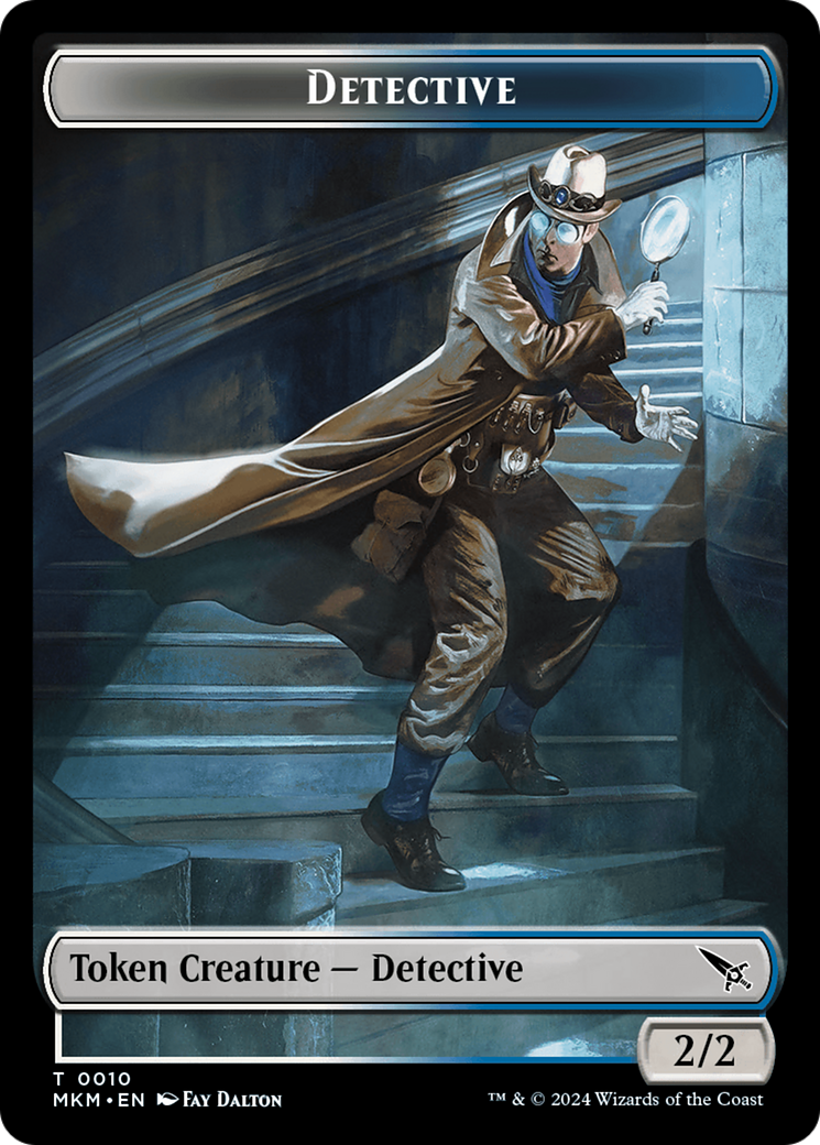 Detective // Ooze Double-Sided Token [Murders at Karlov Manor Tokens] | Gamers Paradise