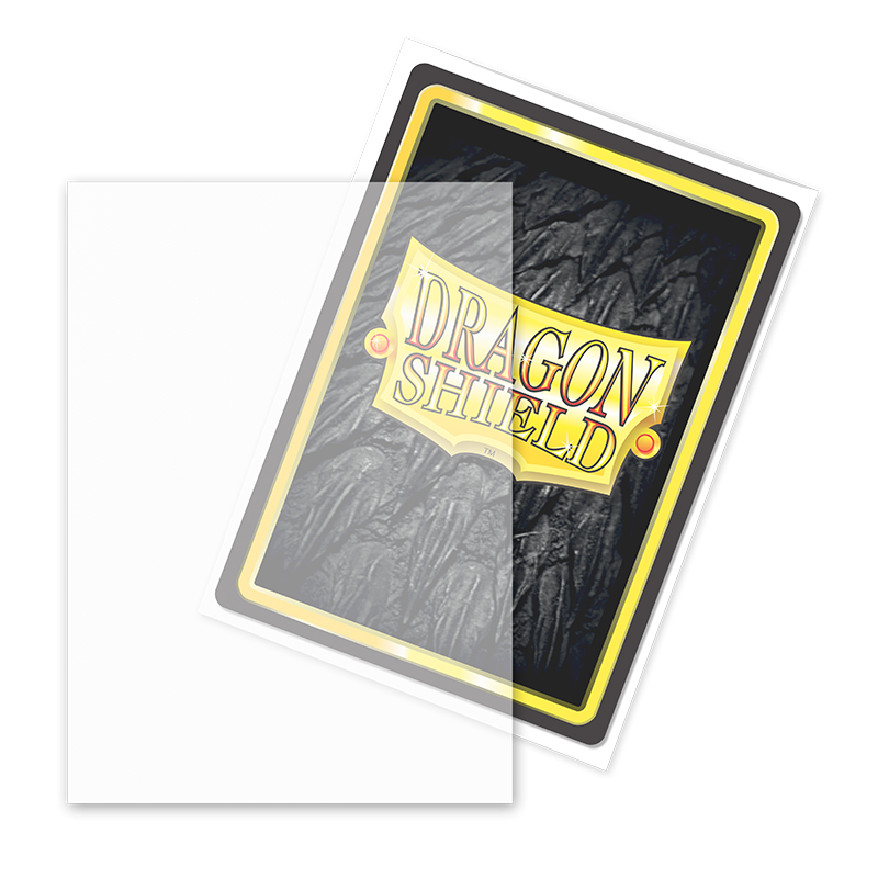 Dragon Shield: Standard 100ct Sleeves - Clear (Non-Glare Matte) | Gamers Paradise