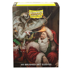 Dragon Shield: Standard 100ct Brushed Art Sleeves - Christmas Dragon (2021) | Gamers Paradise