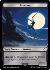 Assassin // Human Rogue Double-Sided Token [Assassin's Creed Tokens] | Gamers Paradise